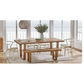 STROUD ELM VENEER TIMBER/MDF DINING TABLE  210CM NATURAL - MyChocolateWood