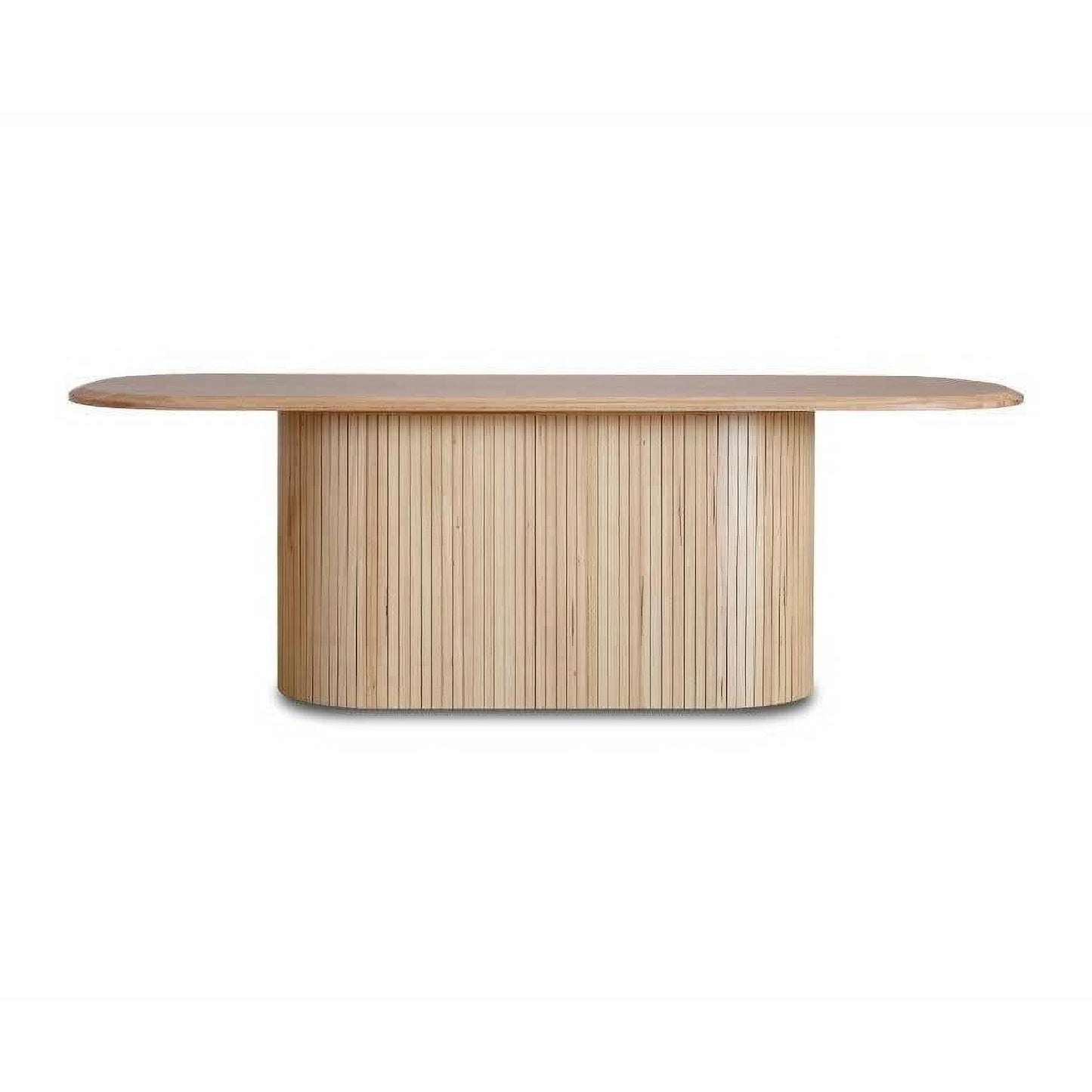 REMY NATURAL ASH DINING TABLE IN NATURAL ASH COLOUR 220CM WITH 8 KIPLING CHAIRS