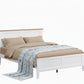 Astley Hamptons Look Bed in White & Mid Brown