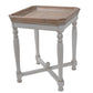 OWEN SHABBY SQUARE SIDE TABLE/LAMP TABLE/ACCENT TABLE - MyChocolateWood