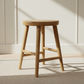 FITAN SOLID OAKSTOOL NATURAL TOP/NATURAL LEGS HEIGHT 45CM - MyChocolateWood