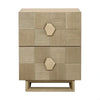 Talisa Contemporary 2-Drawer Small Bedside Table
