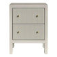 JAYLA SMALL 2-DRAWER GREY  BEDSIDE TABLE - MyChocolateWood