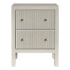 JAYLA SMALL 2-DRAWER GREY  BEDSIDE TABLE - MyChocolateWood