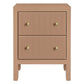 Jayla Small 2-Drawer Bedside Table in Mocha Mousse - Chocolate Wood