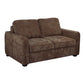Amberli Fabric 2-Seater Sofa/Pull-Out Sofa Bed Truffle colour - MyChocolateWood