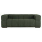 Taylor 3-Seater Mahogany Timber Sofa Sienna Moss Green