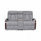 Vorn Fabric 2-Seater Lift Chair / Recliner Sofa with Console in Graphite-MyChocolateWood