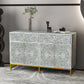 OTILLA  MOTHER OF PEARL HAND INLAY 4-DOOR 2-DRAWER SIDEBOARD/BUFFET - MyChocolateWood