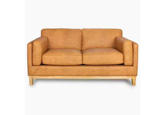 MARQUIS 2-SEATER OSLO LEATHER SOFA TAN - MyChocolateWood