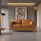 MARQUIS  2-SEATER OSLO LEATHER SOFA TAN - MyChocolateWood