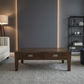 TARA SOLID OAK 2 DRAWER 2-WAY COFFEE TABLE, 120CM, BROWN - MyChocolateWood