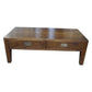 Tara Solid Oak 2-Drawer 2-Way Coffee Table in Brown styled