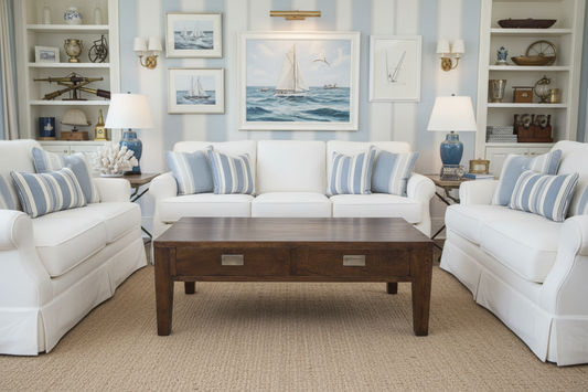 TARA SOLID OAK 2 DRAWER 2-WAY COFFEE TABLE, 120CM, BROWN - MyChocolateWood