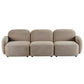 LORELEI  3-SEATER MODULAR SOFA CHENILLE - TAUPE - MyChocolateWood