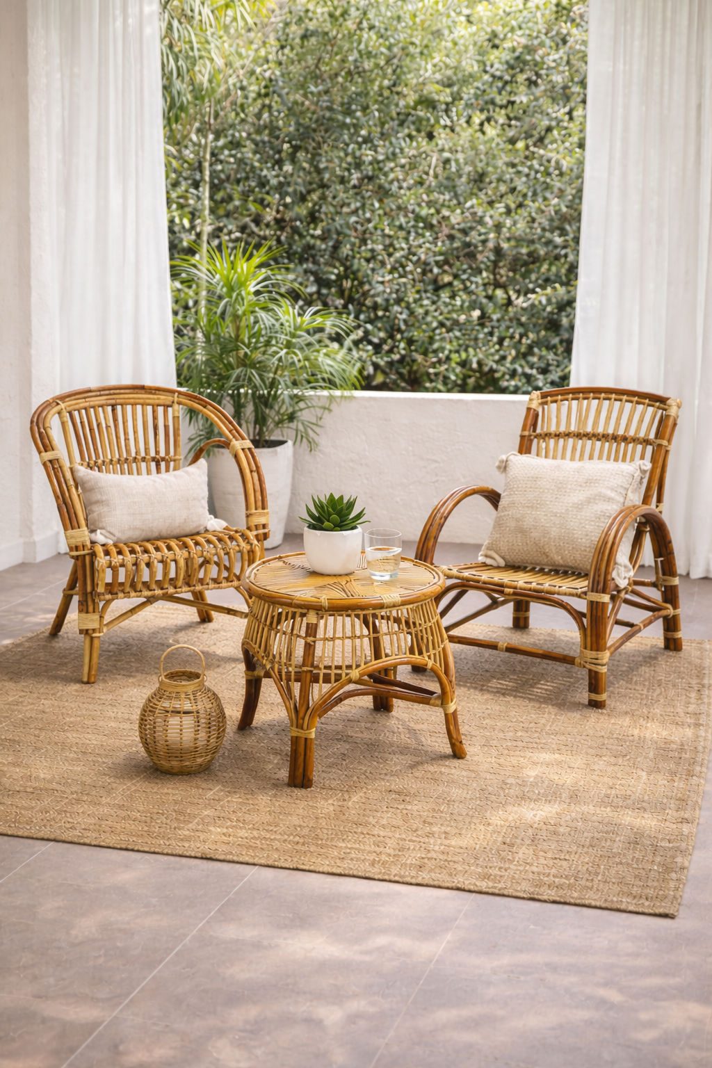 Tomo Natural Rattan Side Table/Lamp Table