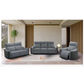 LUND FABRIC ARMCHAIR 1 SINGLE SEATER ELECTRIC RECLINER SOFA TWO TONE GREY - MyChocolateWood