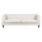 CLANCY-3-SEATER TUFTED SOFA NATURAL LINEN - MyChocolateWood