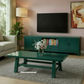 Brielle Recycled Pine 4-Door 1 Drawer TV Unit Teal - 172cm