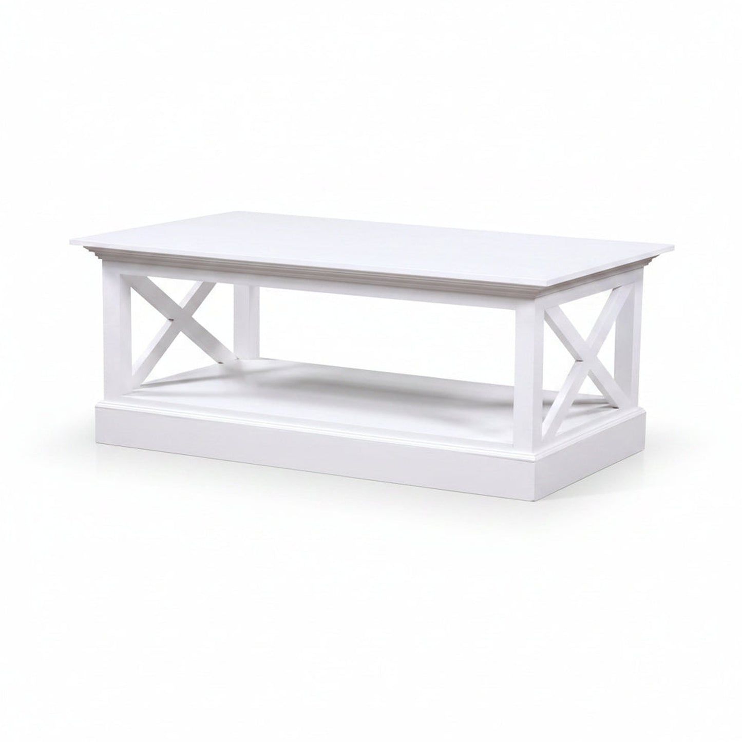 Verity Mahogany Timber Coffee Table - White - MyChocolateWood