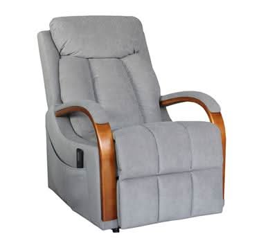 VORN FABRIC DUAL MOTOR LIFT CHAIR/ELECTRIC RECLINER/ARMCHAIR GRAPHITE