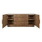 HAMPSHIRE WHITE MARBLE/WALNUT 4-DOOR BUFFET/SIDEBOARD - - MyChocolateWood