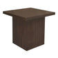 Cardew Solid Mindi Wood Petite Lamp Table / Side Table in Walnut - Chocolate Wood