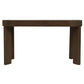 Brentwood Solid Mindi Timber 2-Drawer Oval Desk 140cm in Walnut - Chocolate Wood
