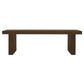 Brentwood Solid Mindi Timber Bench 150cm in Walnut - Chocolate Wood
