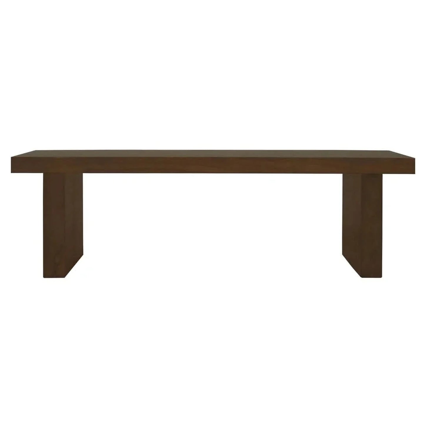 Brentwood Solid Mindi Timber Bench 150cm in Walnut - Chocolate Wood
