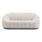 MADELEY 2.5-SEATER CHENILLE SOFA CREAM - MyChocolateWood