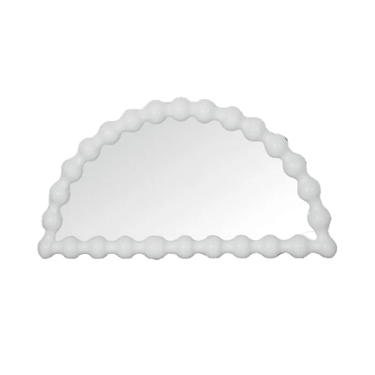 CAROLYN HALF MOON MIRROR WHITE MINDI WOOD FRAME (Copy) - MyChocolateWood