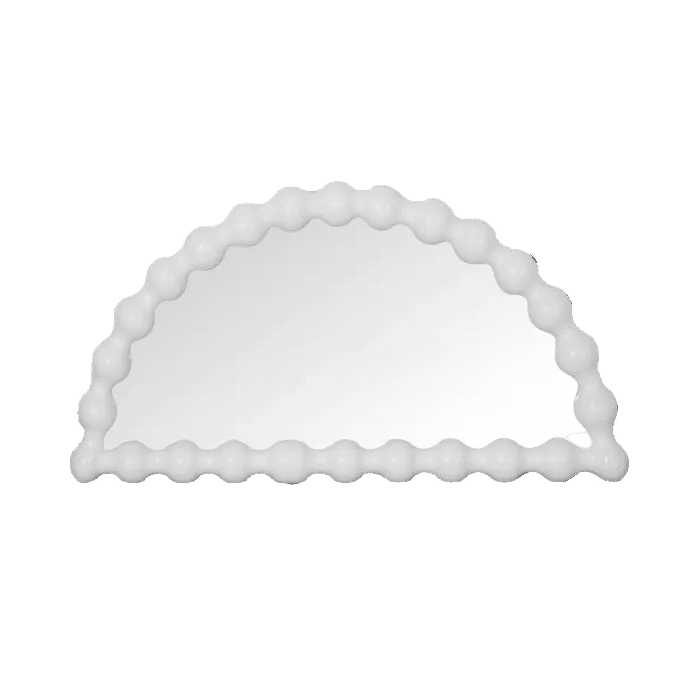 CAROLYN HALF MOON MIRROR WHITE MINDI WOOD FRAME (Copy) - MyChocolateWood