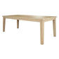 ATHENA EUCALYPTUS TIMBER OUTDOOR DINING TABLE WHITEWASH 220CM