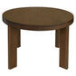 Apollo Solid Mindi Timber Round Dining Table 110cm in Walnut - Chocolate Wood