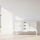ELODIE BUFFET/SIDEBOARD 2 DOORS 3 DRAWERS  IN SOLID MAHOGANY - WHITE - MyChocolateWood