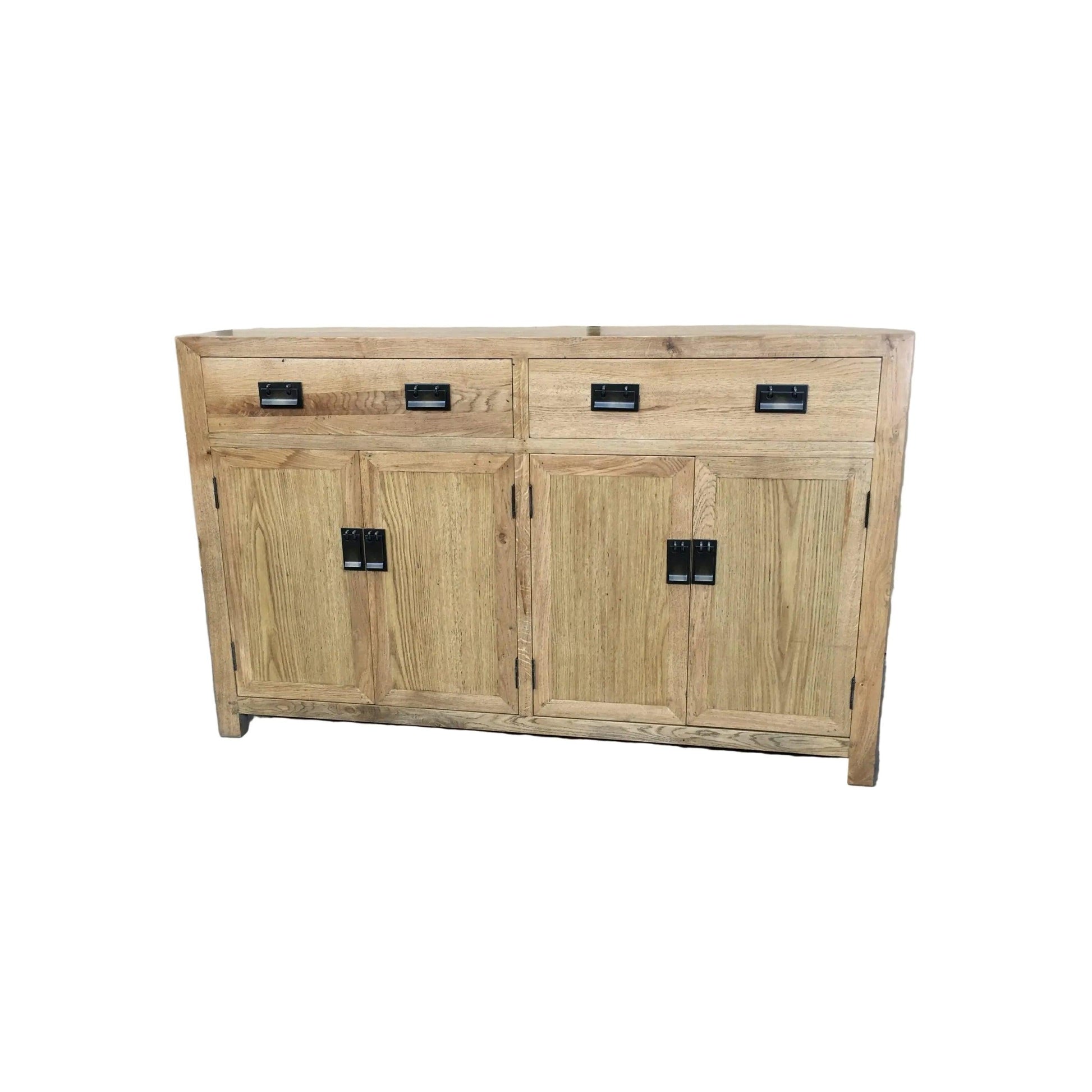 Tara Solid Russian Oak Buffet / Sideboard 180cm with 2 Drawers and 4 Doors in Natural - Chocolate Wood
