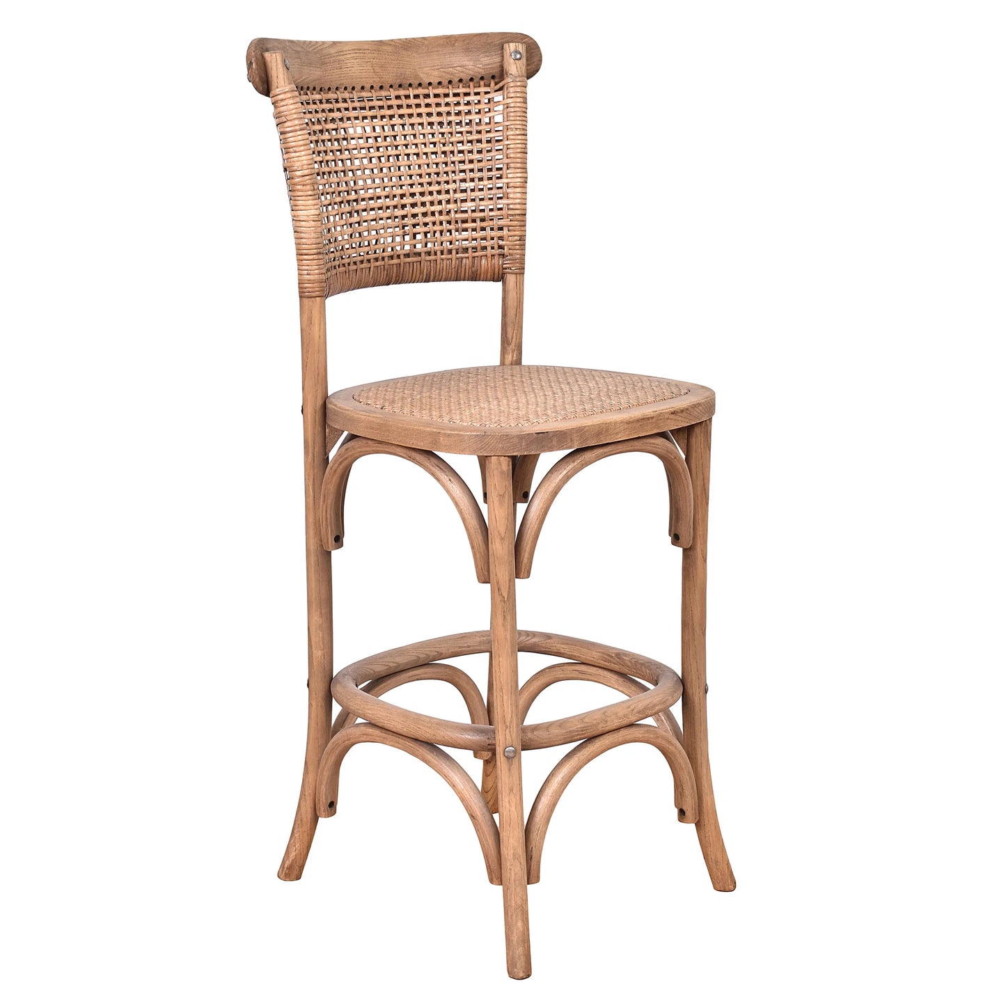 Linden Reclaimed Oak Bar Stool/Counter Stool 50x54x106 Natural