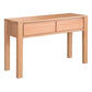 ZAFRAN MESSMATE TIMBER 2-DRAWER CONSOLE TABLE/HALL TABLE - NATURAL 120CM - MyChocolateWood