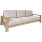 ATHENA EUCALYPTUS TIMBER OUTDOOR 3-SEATER SOFA CREAM/WHITEWASH