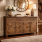 MORO RECYCLED ELM  BUFFET/SIDEBOARD 4 DRAWER 4 DOOR PARQUETRY PATTERN 180 CM - MyChocolateWood