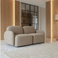 LORELEI 2-SEATER MODULAR CHENILLE SOFA TAUPE COLOUR - MyChocolateWood
