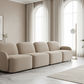 LORELEI  4-SEATER MODULAR SOFA CHENILLE - TAUPE COLOUR - MyChocolateWood