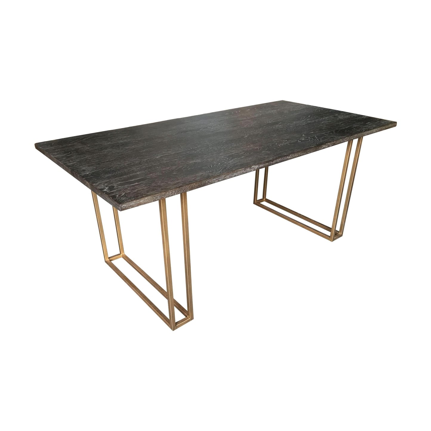 DIMANTA DESIGNER DINING TABLE BLACK TOP / GOLD LEGS 180CM (Copy) - MyChocolateWood