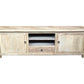 GIBRALTAR  RECYCLED ELM TIMBER TV UNIT 2 DOORS/1 DRAWER NATURAL - MyChocolateWood