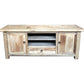 GIBRALTAR  RECYCLED ELM TIMBER TV UNIT 2 DOORS/1 DRAWER NATURAL - MyChocolateWood