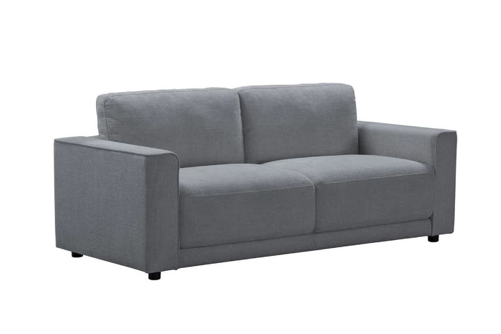 Yanni Fabric 3-Seater Sofa - Steel - MyChocolateWood