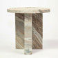 ELOWEN  SOLID MARBLE SIDE TABLE/LAMP TABLE/ACCENT TABLE - MyChocolateWood