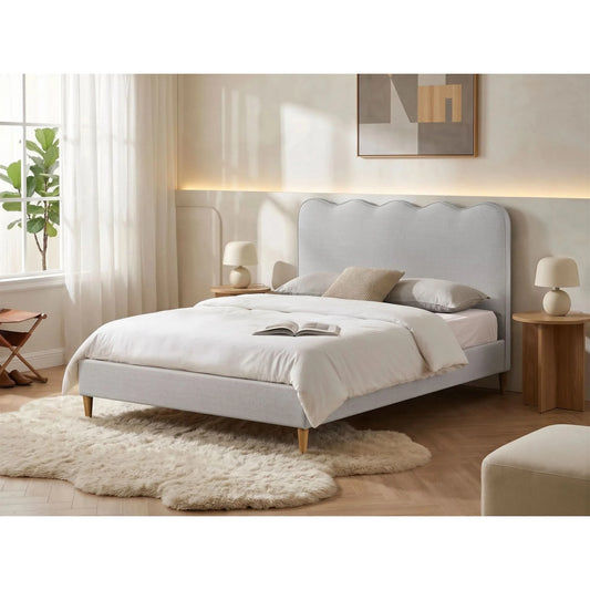 Bronwyn Fabric Queen Bed Natural