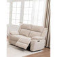ALLOA FABRIC 2-SEATER ELECTRIC RECLINER SOFA BEIGE - MyChocolateWood